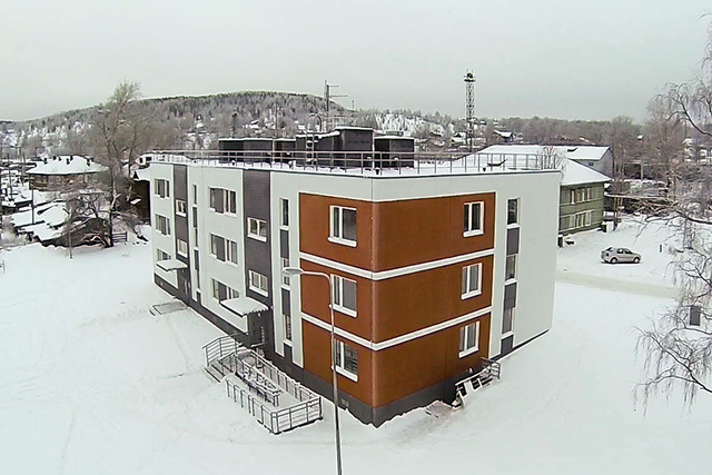 Малоэтажный дом в г.Медвежьегорске отгружен