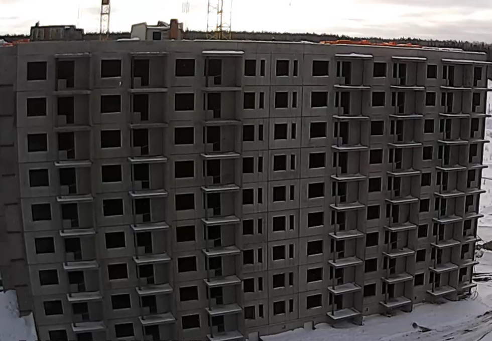 Завершена поставка комплекта конструкций жилого дома №15 ЖК "Свиристель"