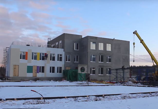 Детский сад на 150 мест в микрорайоне №5 жилого района "Древлянка-2" в г. Петрозаводске отгружен